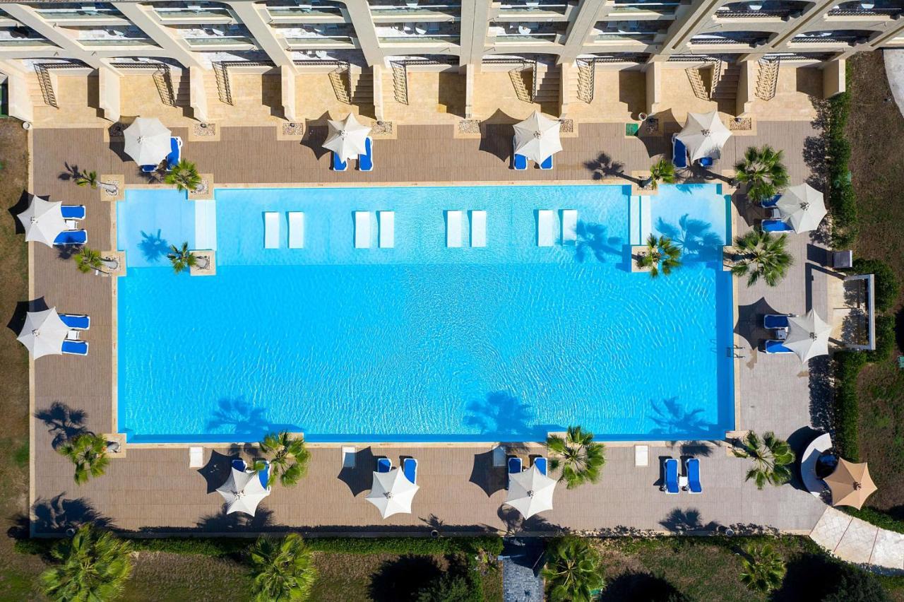 Rixos Alamein - Full Board Plus El Alamein Exteriör bild Aerial view of the pool at the Hilton Mauritius Resort