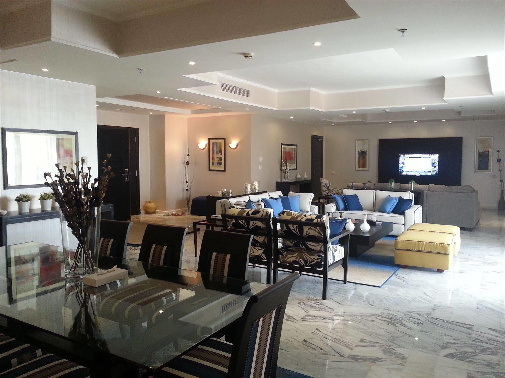 Rixos Alamein - Full Board Plus El Alamein Exteriör bild A living room in a luxury apartment